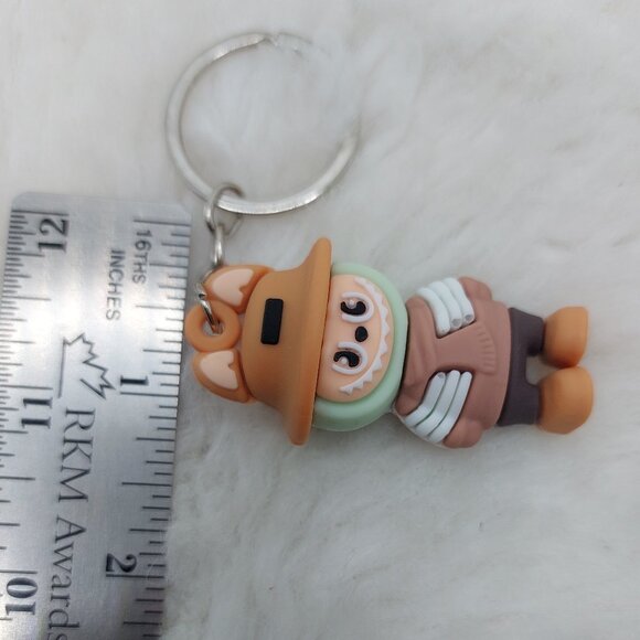 2/$19 Labubu blue with hat and scarf keychain - Picture 5 of 6